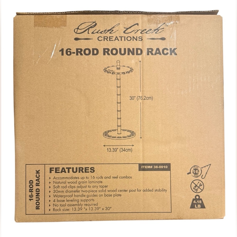 NWT 16-Rod Round Rack